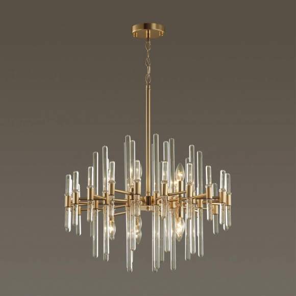 Подвесная люстра с лампочками Odeon Light Stika 4988/10+Lamps E14 Свеча Подвесная люстра с лампочками Odeon Light Stika 4988/10+Lamps E14 Свеча