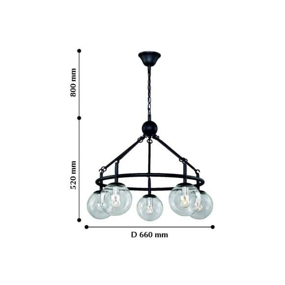 Подвесная люстра с лампочками F-Promo Cirque 2169-5P+Lamps E14 P45