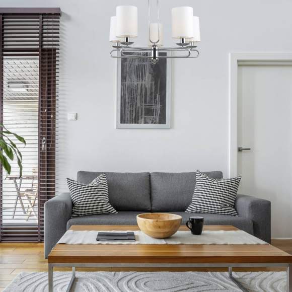 Люстра на штанге Escada 10166/5PL E14*40W Chrome Люстра на штанге Escada 10166/5PL E14*40W Chrome