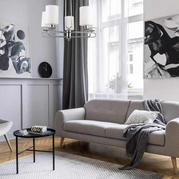 Люстра на штанге Escada 10166/5PL E14*40W Chrome Люстра на штанге Escada 10166/5PL E14*40W Chrome