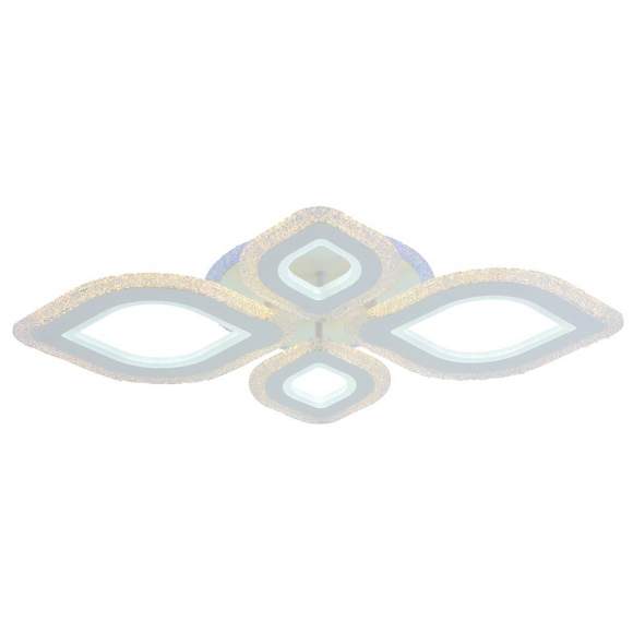 Светодиодная диммируемая люстра с ПДУ Profit Light 8082/2+2 WHT 138W+7W RGB