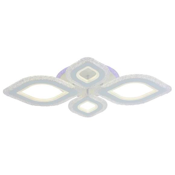 Светодиодная диммируемая люстра с ПДУ Profit Light 8082/2+2 WHT 138W+7W RGB