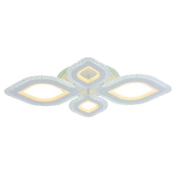 Светодиодная диммируемая люстра с ПДУ Profit Light 8082/2+2 WHT 138W+7W RGB