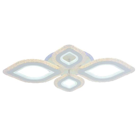 Светодиодная диммируемая люстра с ПДУ Profit Light 8082/2+2 WHT 138W+7W RGB