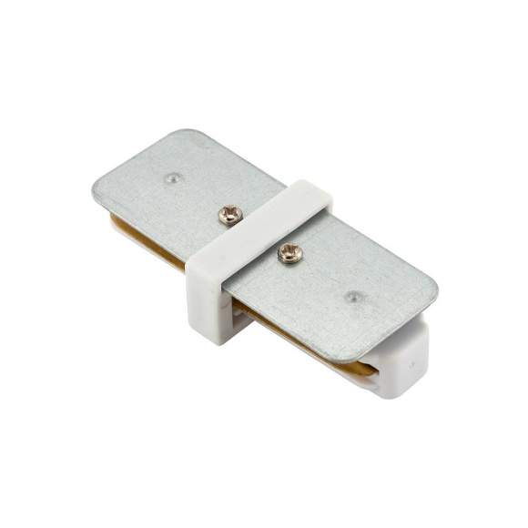 Прямой коннектор соединитель для однофазного шинопровода Denkirs TR1101-WH Прямой коннектор соединитель для однофазного шинопровода Denkirs TR1101-WH