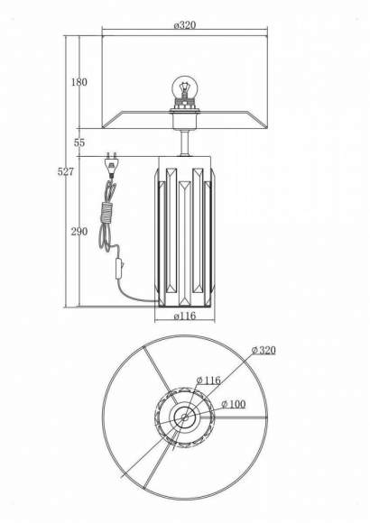 Настольная лампа Maytoni Muse MOD304TL-01G Настольная лампа Maytoni Muse MOD304TL-01G