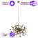 Подвесной светильник Crystal Lux с поддержкой Алиса GARDEN SP3 D400 GOLD-А