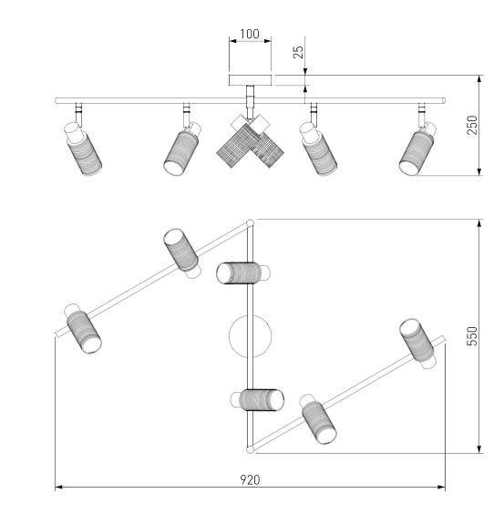 Спот Madison Eurosvet 20043/6 сатин-никель (77099) Спот Madison Eurosvet 20043/6 сатин-никель (77099)