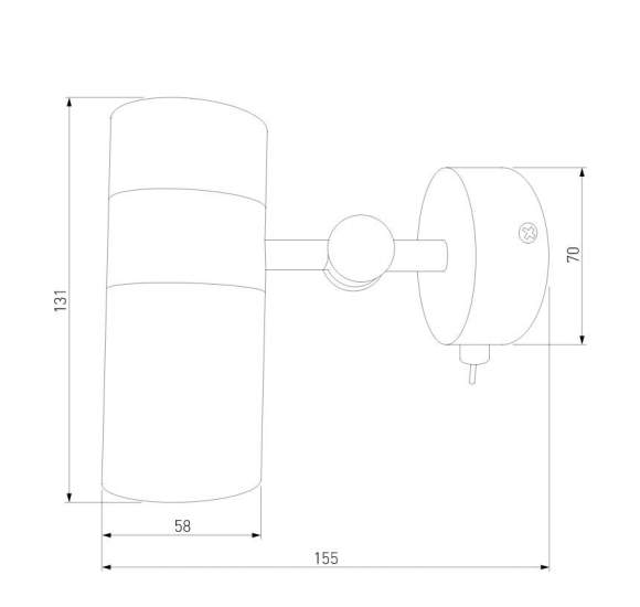Спот Viero Eurosvet 20096/1 белый/ хром (a053052)