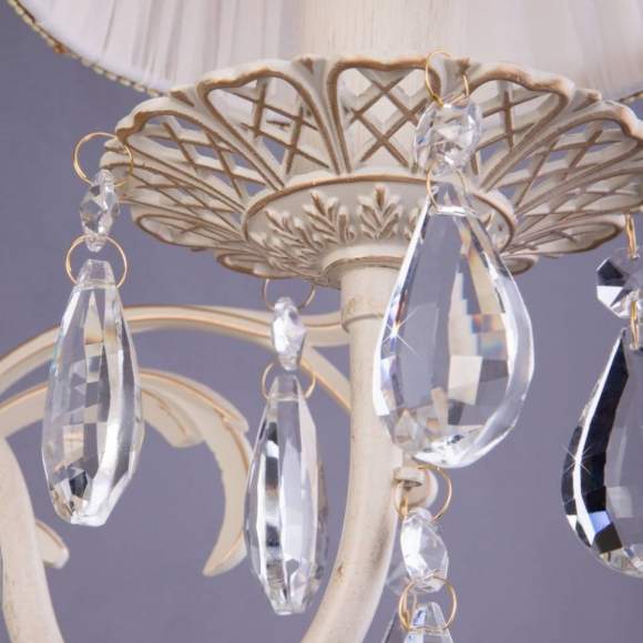 Бра Eurosvet 3637/1 белый с золотом/прозрачный хрусталь Бра Eurosvet 3637/1 белый с золотом/прозрачный хрусталь