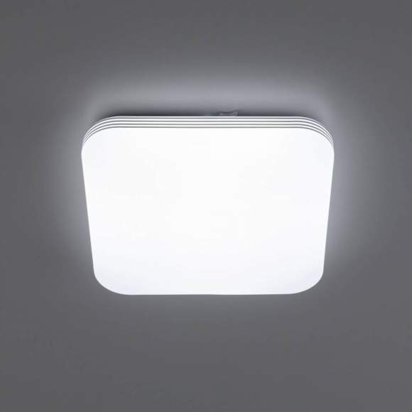 Потолочный светодиодный светильник с пультом ДУ (инфракрасный) и RGB подсветкой Citilux Симпла CL714K330G