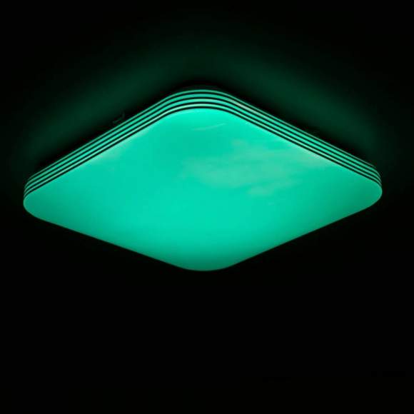 Потолочный светодиодный светильник с пультом ДУ (инфракрасный) и RGB подсветкой Citilux Симпла CL714K330G