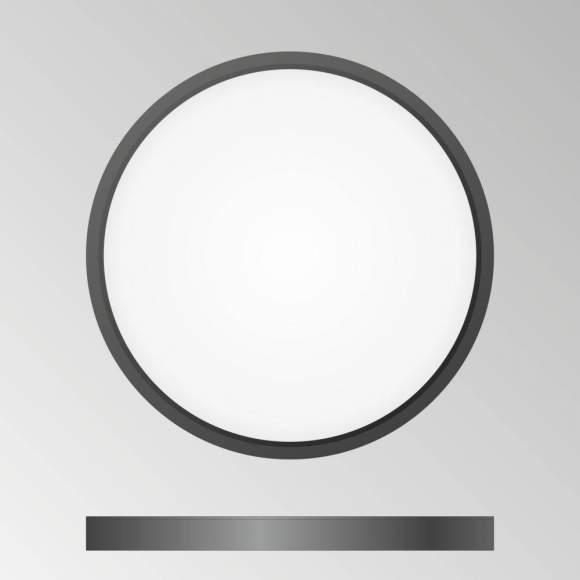 Светодиодный настенно-потолочный ультратонкий светильник Citilux Бейсик CL738241V Черный