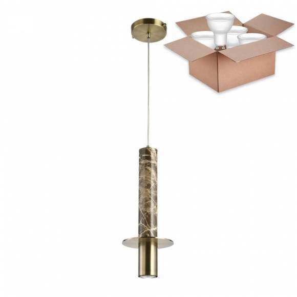 Подвесной светильник с лампочкой Favourite Rocky 2747-1P+Lamps Gu10 Подвесной светильник с лампочкой Favourite Rocky 2747-1P+Lamps Gu10