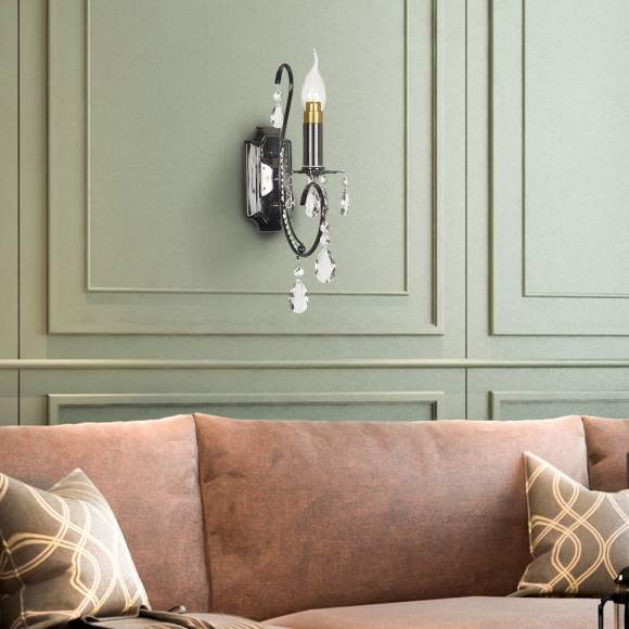 Romano E 2.1.1.601 NB Настенное бра хрустальное Arti Lampadari Romano