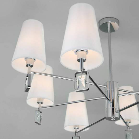 Люстра на штанге Eurosvet Milazzo 60137/8 хром (a060126)