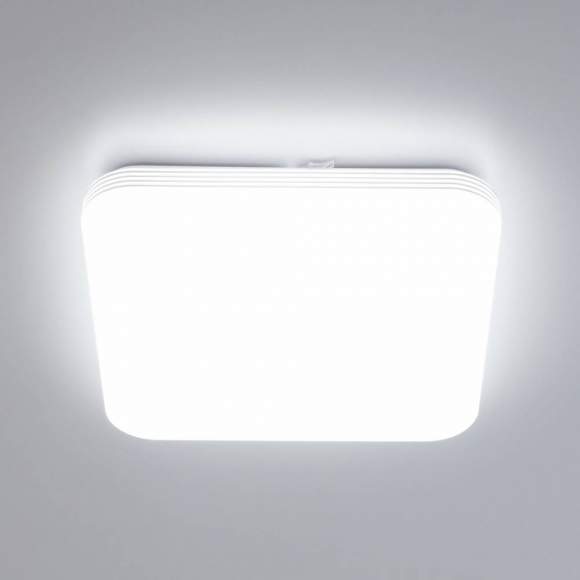 Потолочный светодиодный светильник с пультом ДУ (инфракрасный) и RGB подсветкой Citilux Симпла CL714K480G