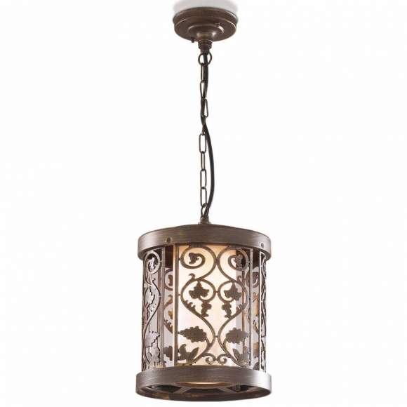 Уличный подвесной светильник с лампочкой Odeon Light Lagra 2286/1+Lamps Е27 Свеча