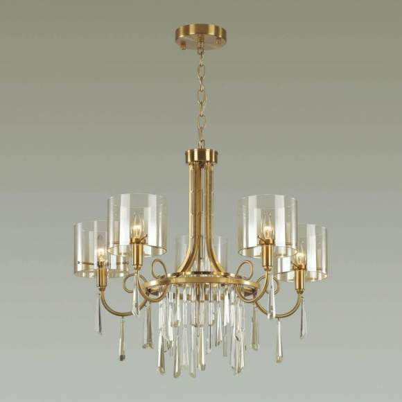 Подвесная люстра Odeon Nicole с лампочками 4886/5+Lamps E14 Свеча Подвесная люстра Odeon Nicole с лампочками 4886/5+Lamps E14 Свеча