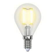 Филаментная светодиодная лампа E14 7,5W 3000К (теплый) Air Uniel LED-G45-7.5W-WW-E14-CL GLA01TR (UL-00003250)