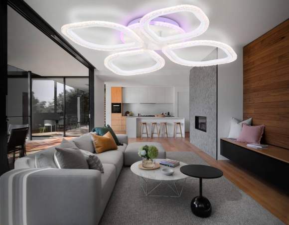 Потолочная диммируемая люстра с пультом ДУ Ambrella light Original FA4501