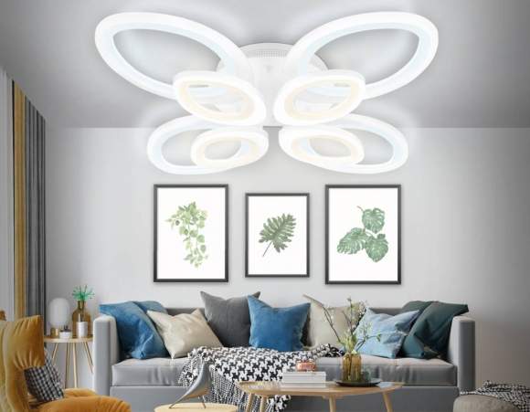 Потолочная диммируемая люстра с пультом ДУ Ambrella light Original FA4493 Потолочная диммируемая люстра с пультом ДУ Ambrella light Original FA4493