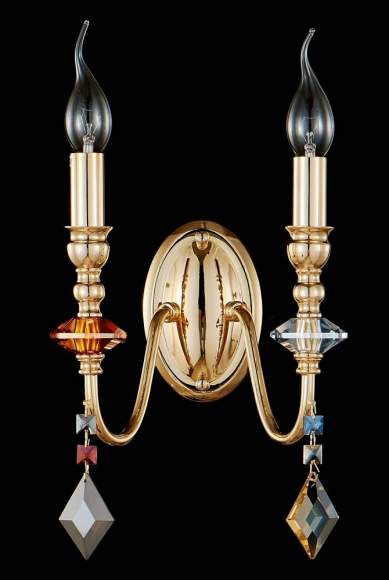 MERCEDES AP2 GOLD/COLOR Бра Crystal Lux MERCEDES