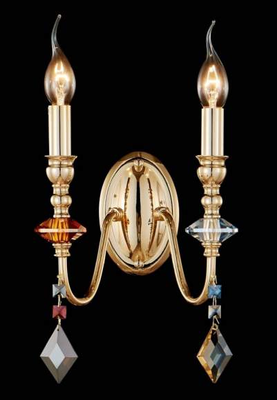 MERCEDES AP2 GOLD/COLOR Бра Crystal Lux MERCEDES